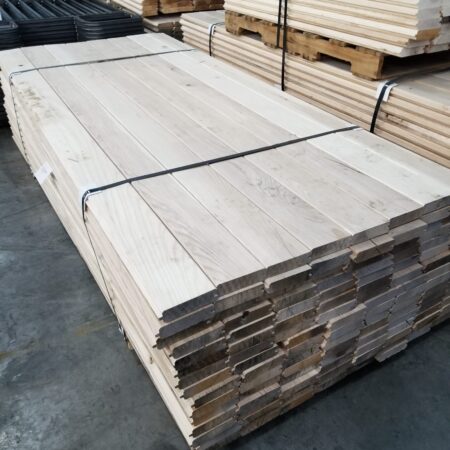 Tongue and groove ash hardwood boards